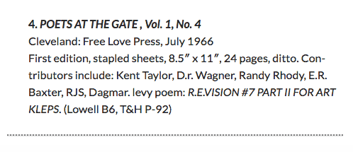 Poets at the Gate